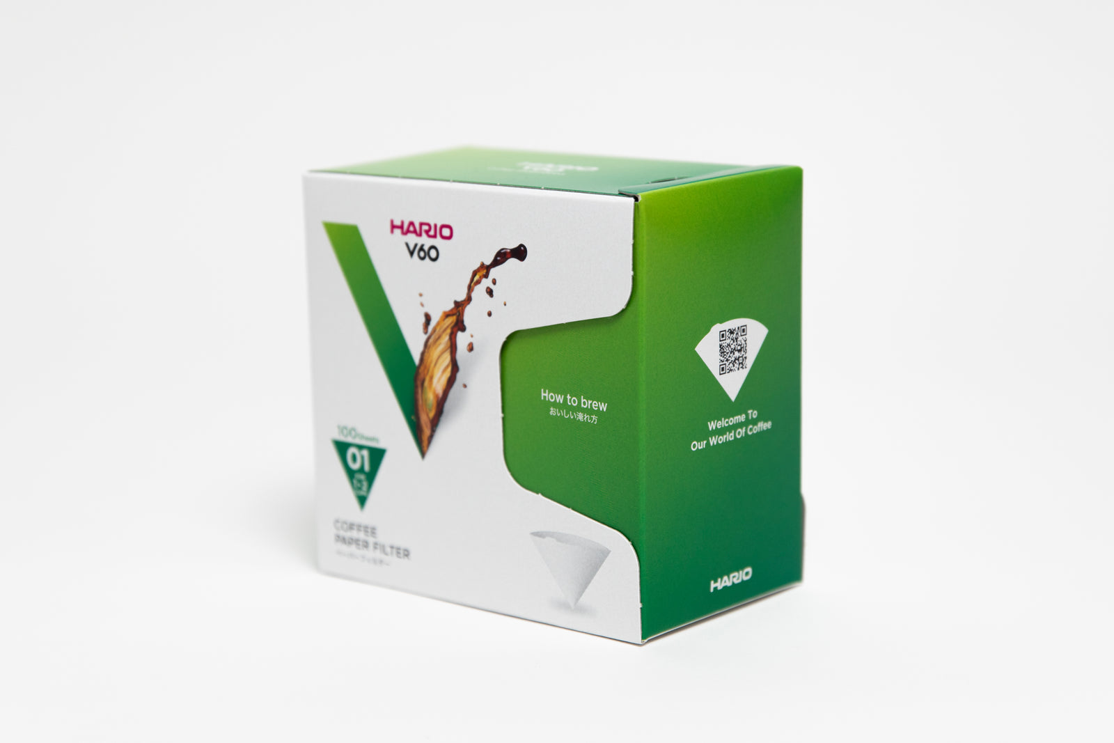 Hario V60 Filtros de Papel 01 (100u), Filtros